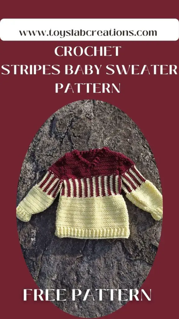 crochet stripe cardigan