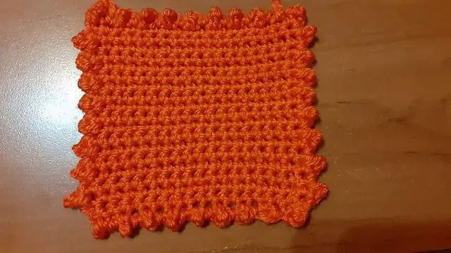 easy crochet coaster
