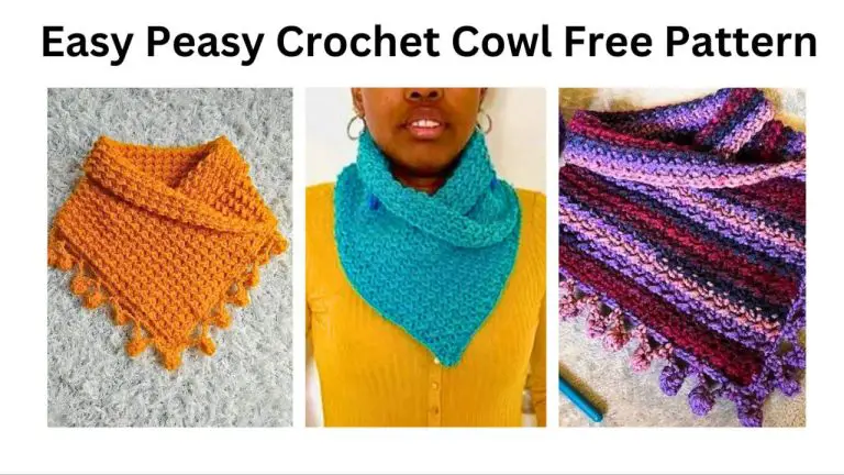 easy peassy crochet cowl