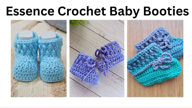 essence crochet baby booties