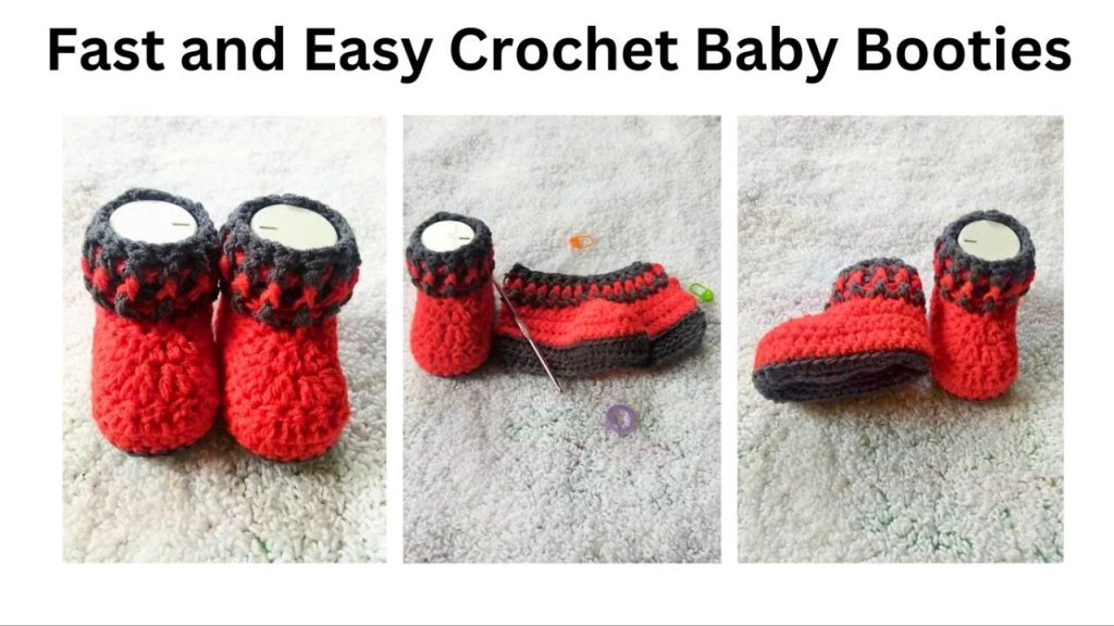 fast and easy crochet baby booties