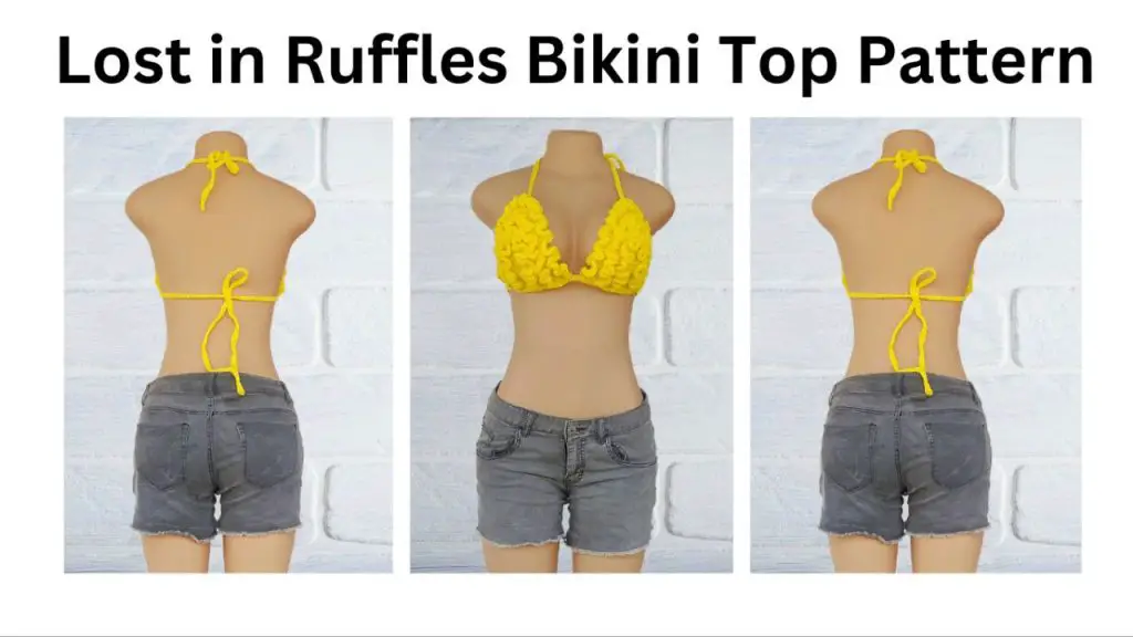 easy crochet lost in ruffles bikini top