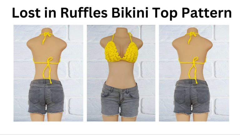 easy crochet lost in ruffles bikini top