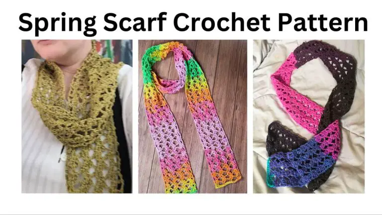 easy crochet spring scarf