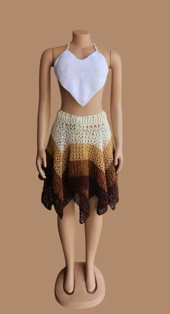 Free crochet skirt pattern for beginners