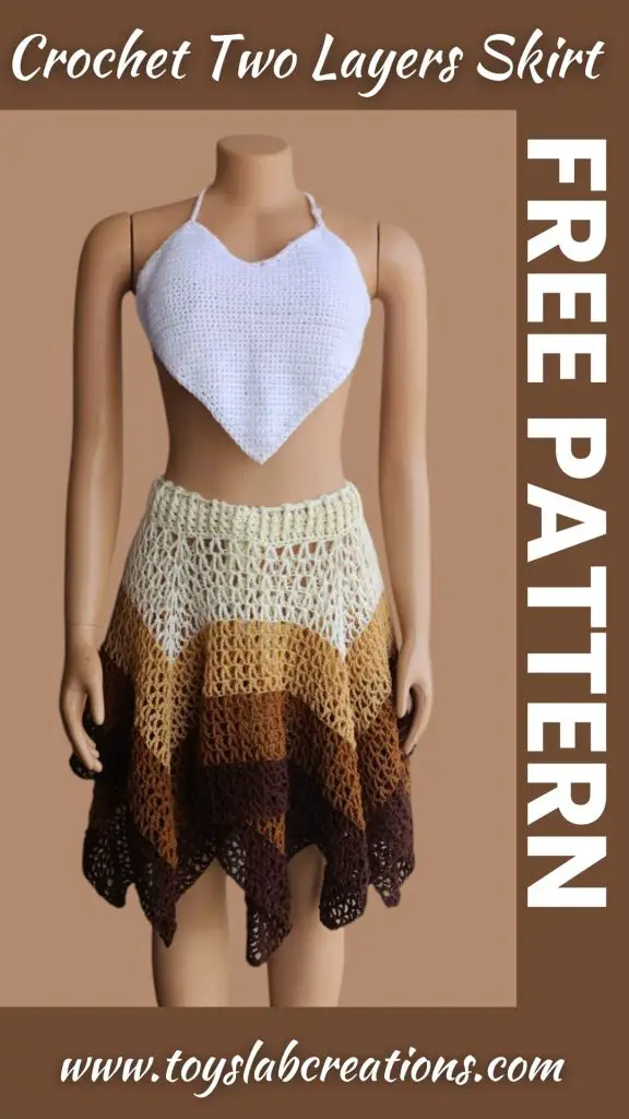 easy Simple crochet skirt pattern for beginners