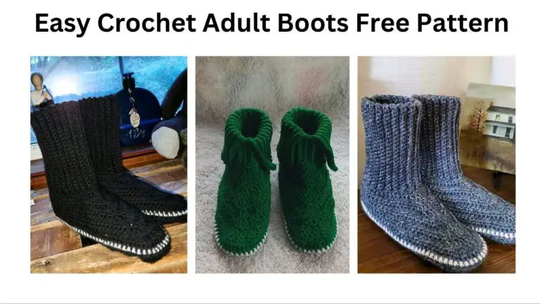 crochet adult boots pattern