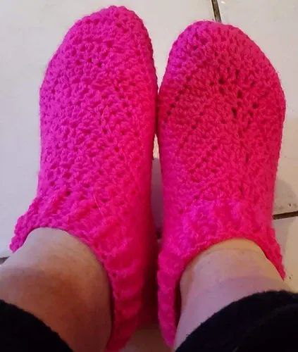 easy crochet adult slippers pattern