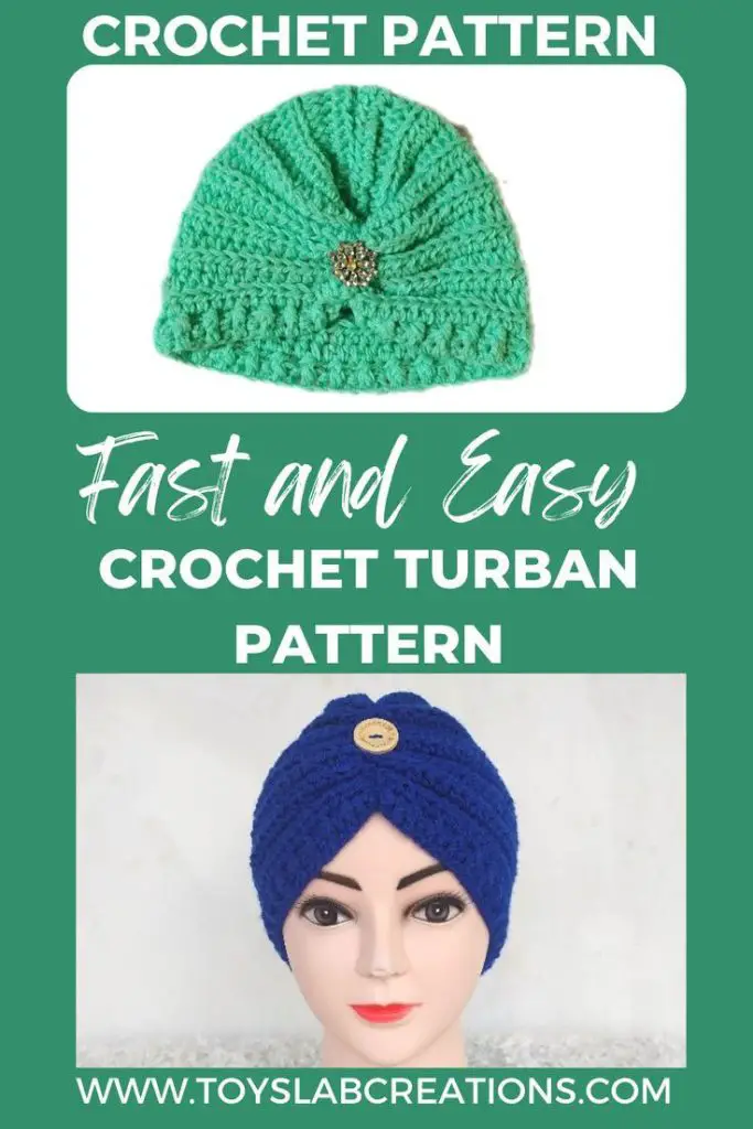 crochet baby turban