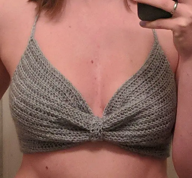 crochet bow crop top patterns