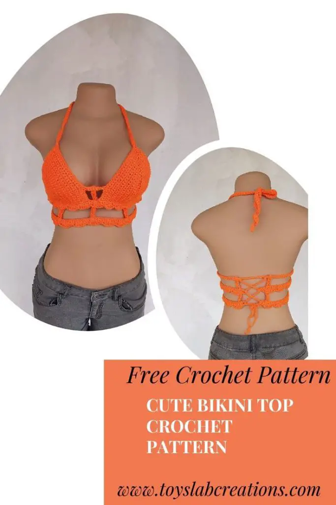 crochet bralette top pattern