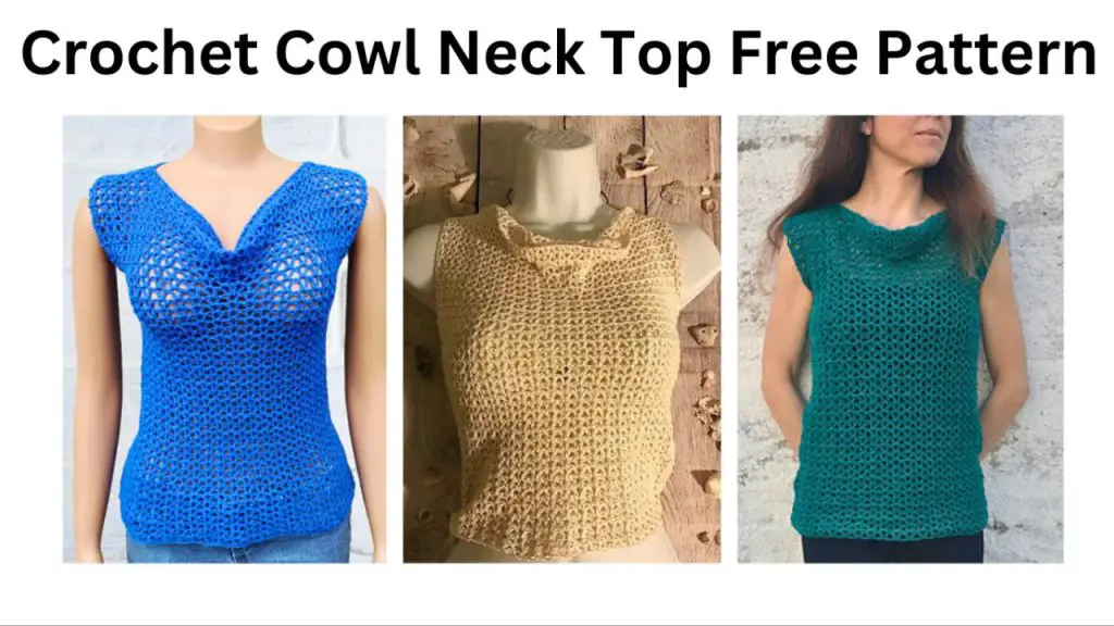 easy crochet cowl neck top