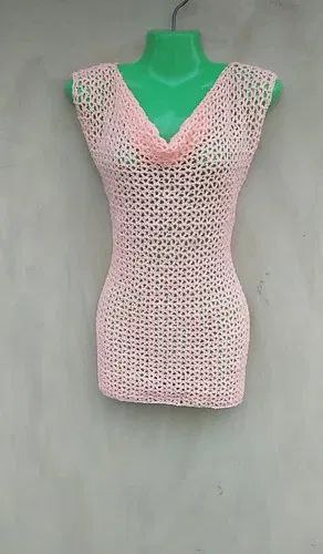 crochet cowl neck top patterns