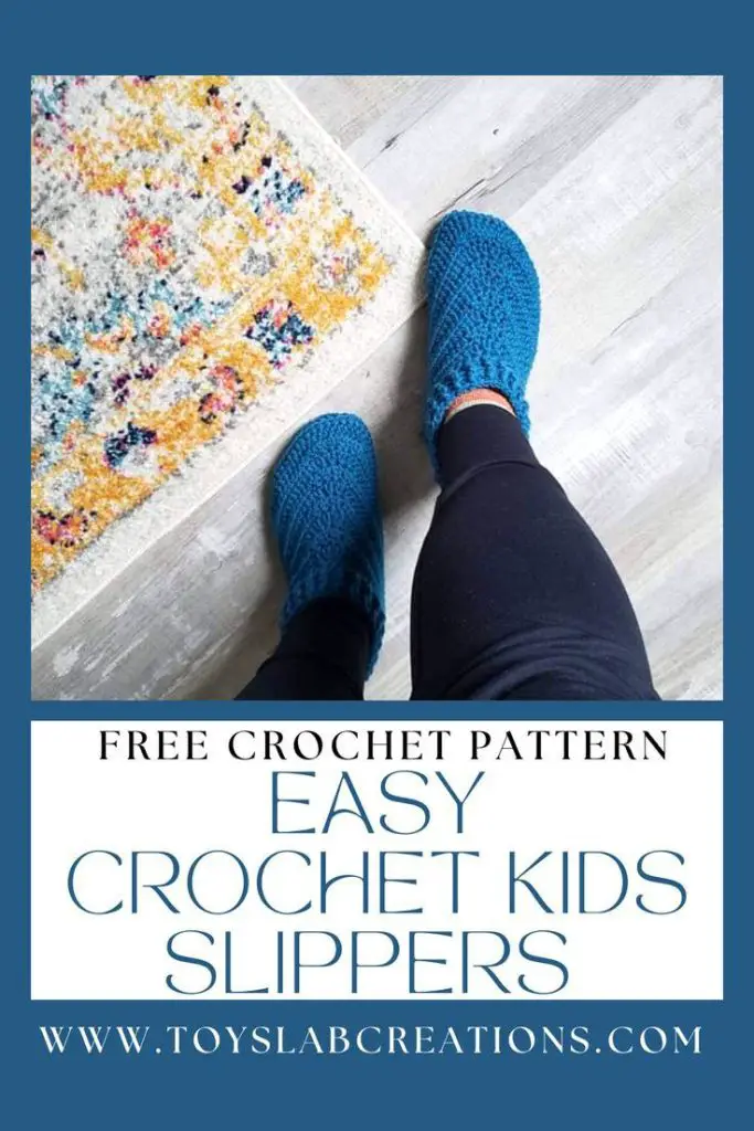 crochet kids slippers