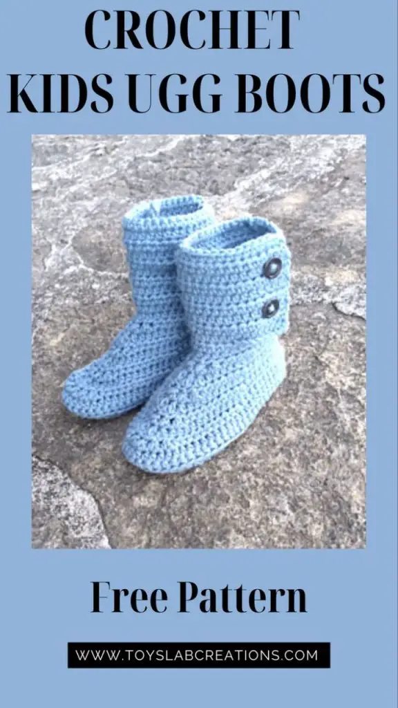 crochet kids ugg boots