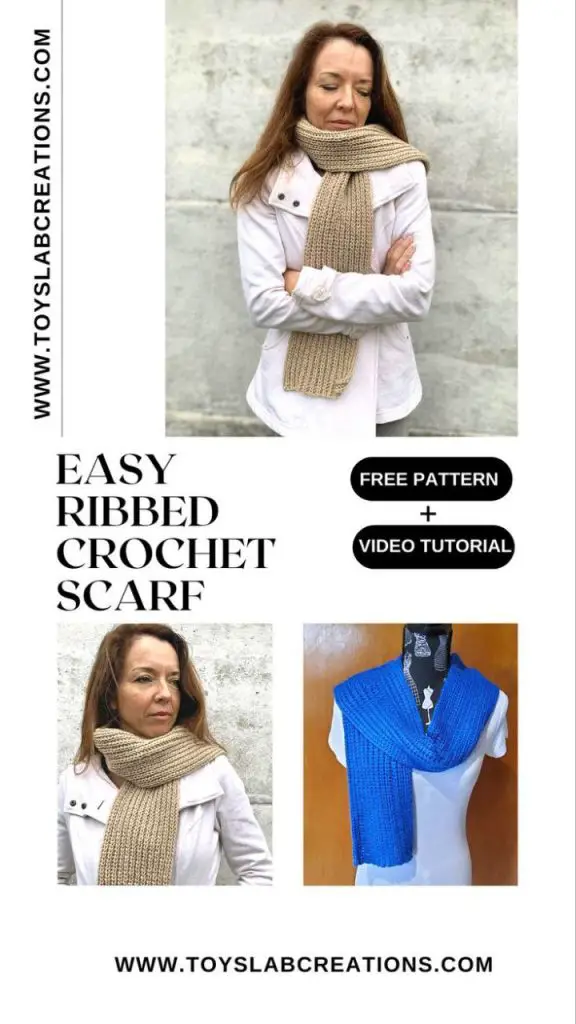 fast and easy crochet ribbed scarf patterns