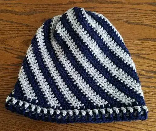 crochet swirl hat