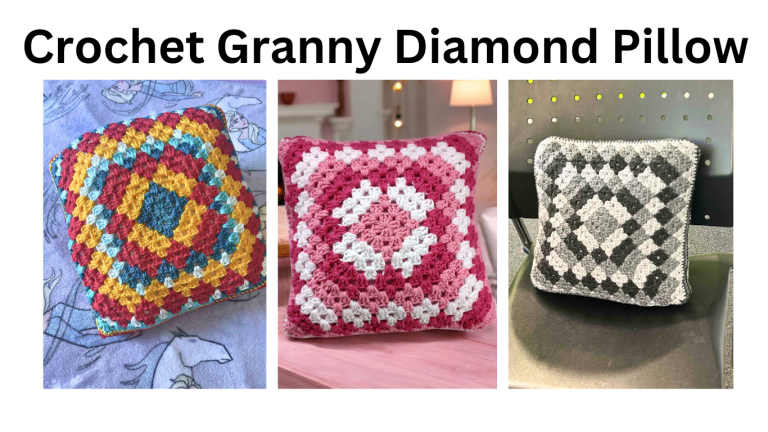 crochet granny pillow