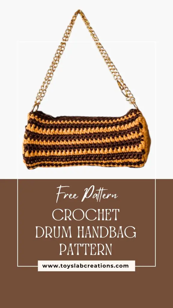 Simple crochet handbag free pattern