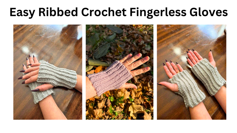 crochet fingerless gloves