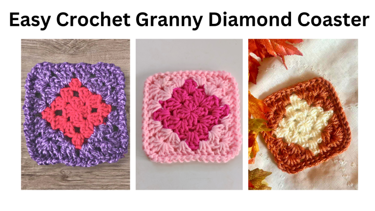 Easy crochet granny coaster patterns free