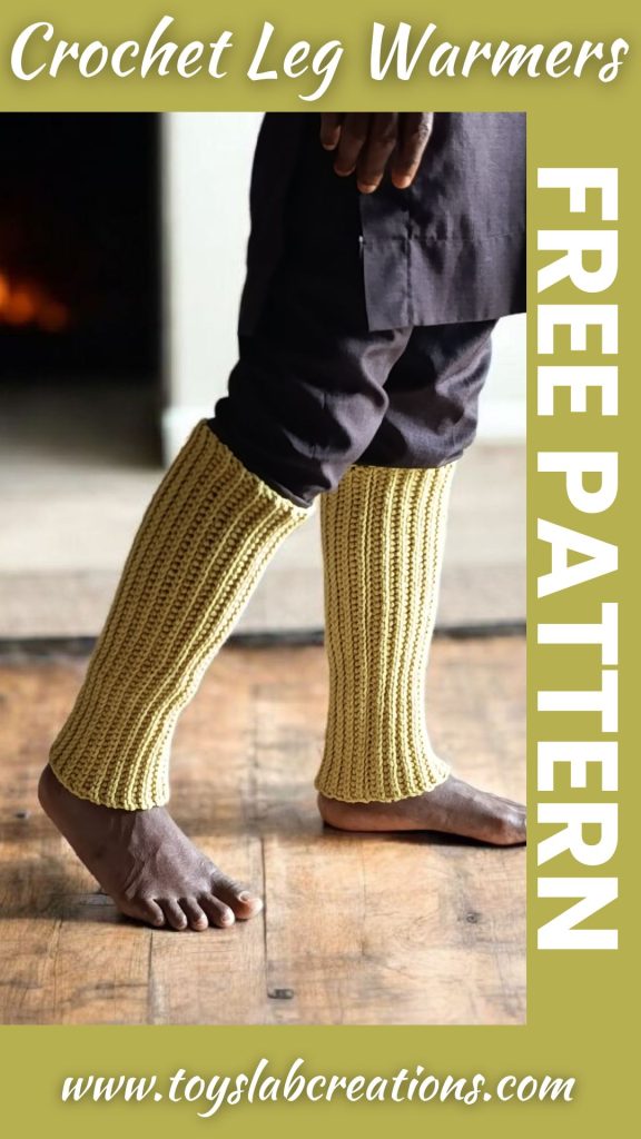 Free leg warmer crochet pattern for beginners