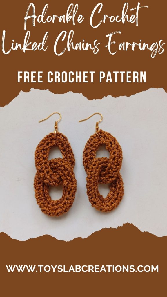 Modern crochet earrings free pattern