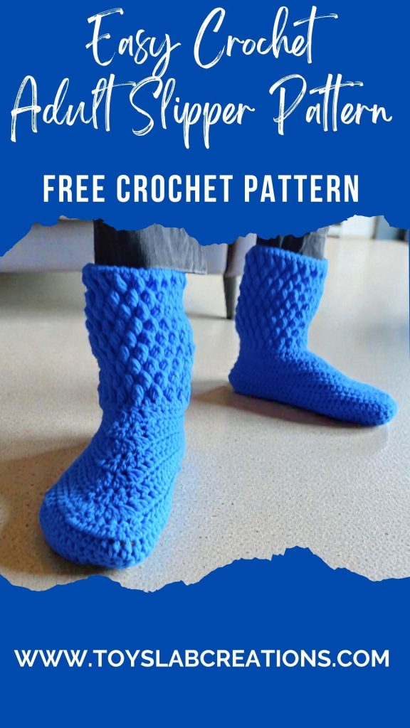 Crochet slippers patterns free easy one piece