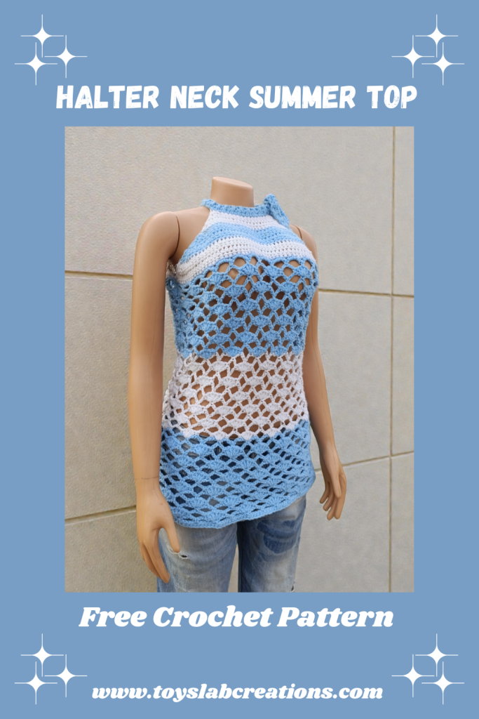 Crochet halter top free pattern for beginners