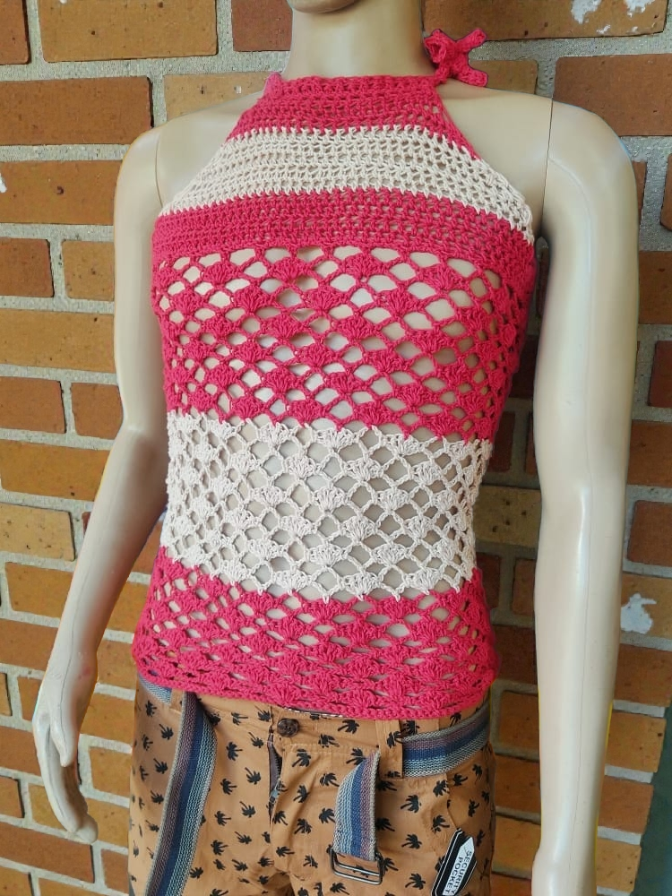 Modern crochet lace top pattern Free