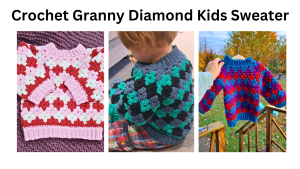 easy Granny diamond kid sweater
