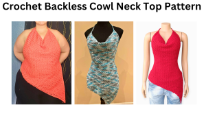 easy Cowl neck halter top crochet
