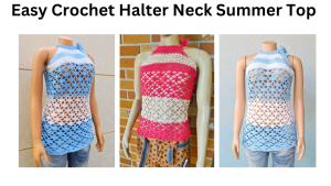 Easy crochet halter top free pattern