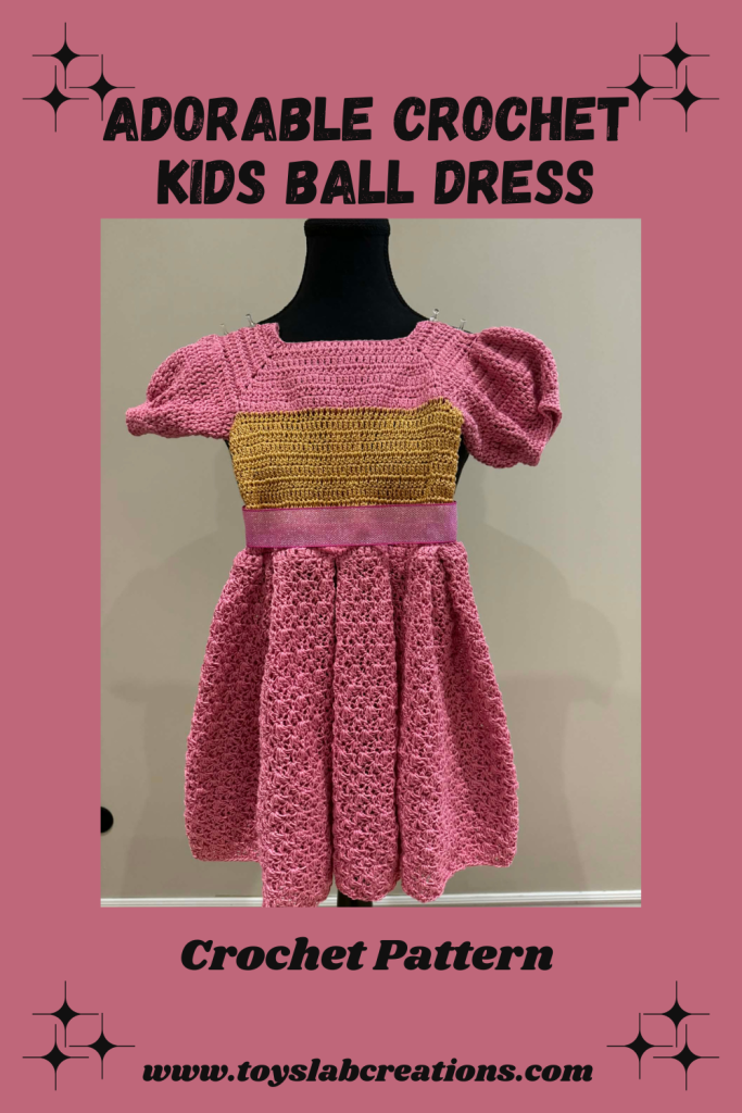 easy Modern crochet dress for kids free pattern