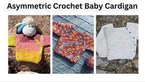 assymentric crochet kids cardigan