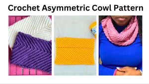 crochet assymetric scarf