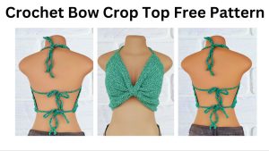 easy crochet bow crop top
