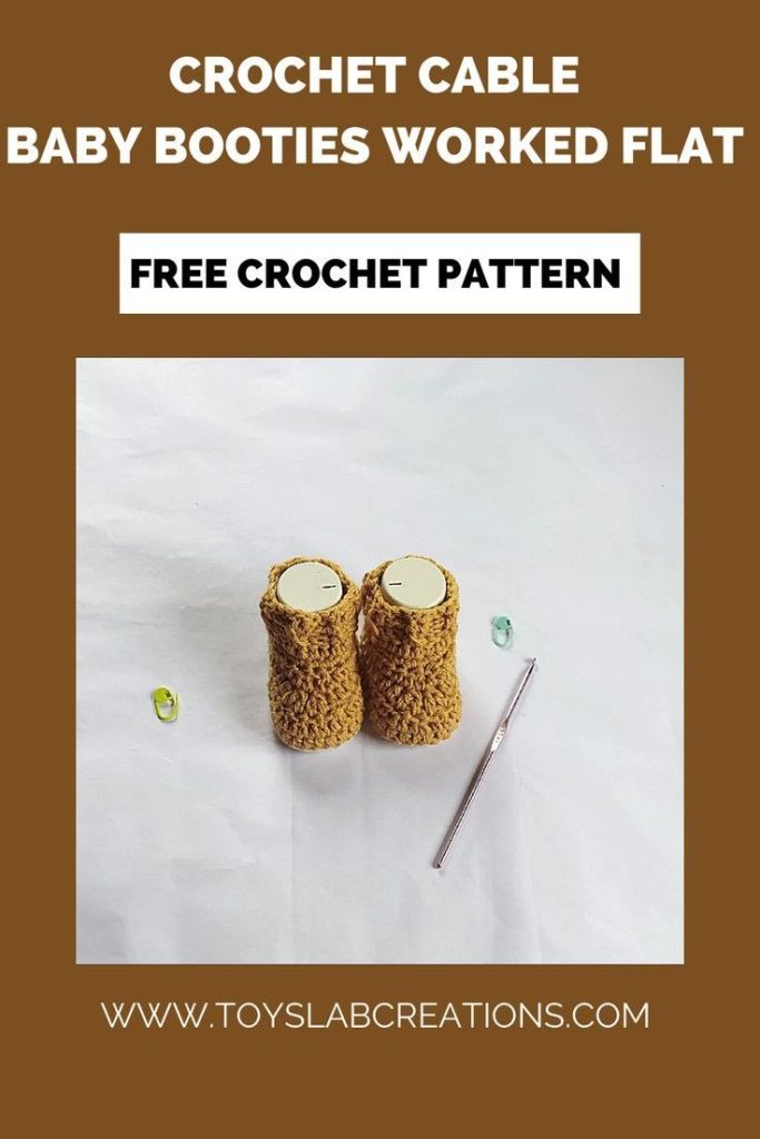 easy crochet cable booties