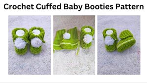 easy crochet cuffed booties