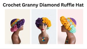 crochet granny ruffle hat