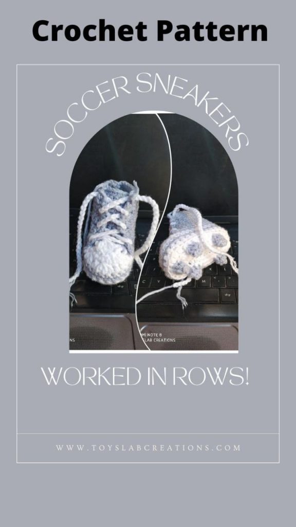 crochet soccer sneakers