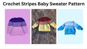 easy crochet stripe cardigan pattern