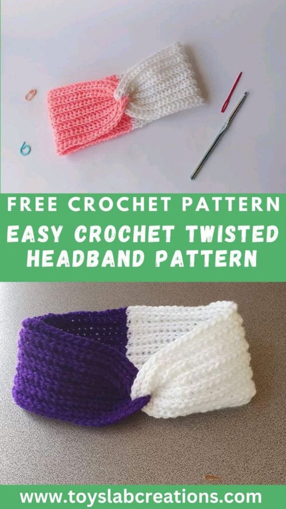 crochet twisted headband patterns