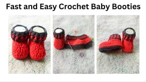 fast and easy crochet baby booties