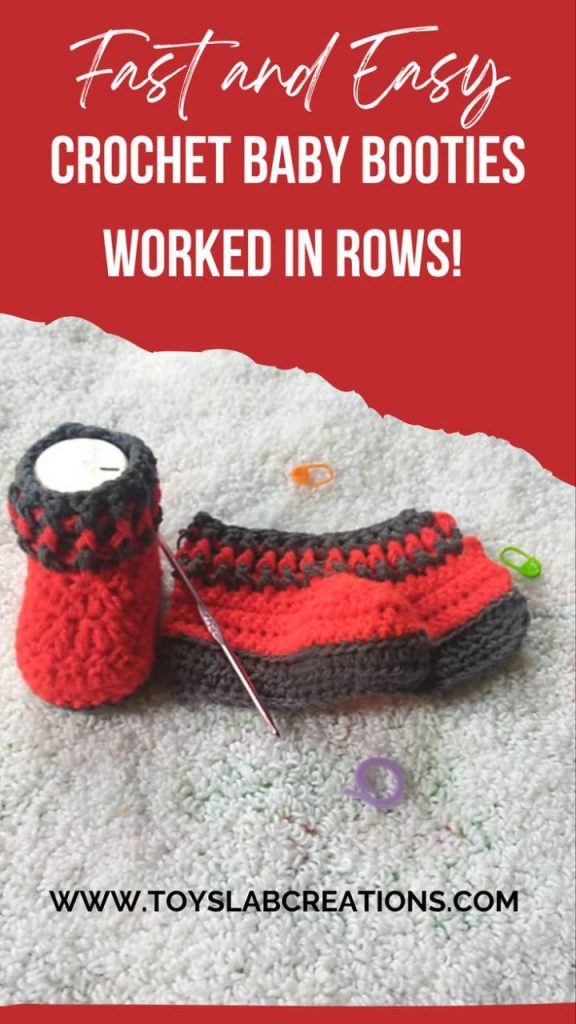 fast and easy crochet booties pattern