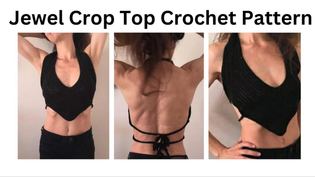 easy jewel crochet crop top