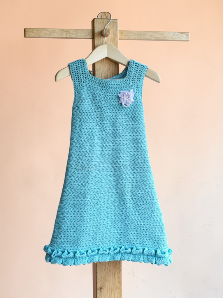 Easy Crochet Baby Dress Free Pattern