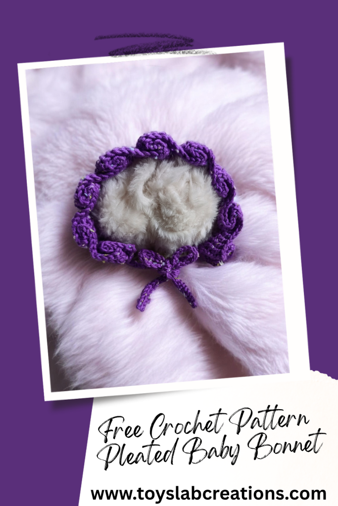 easy and fast crochet baby bonnet