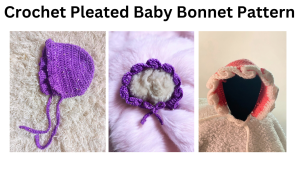 easy pleated baby bonnet